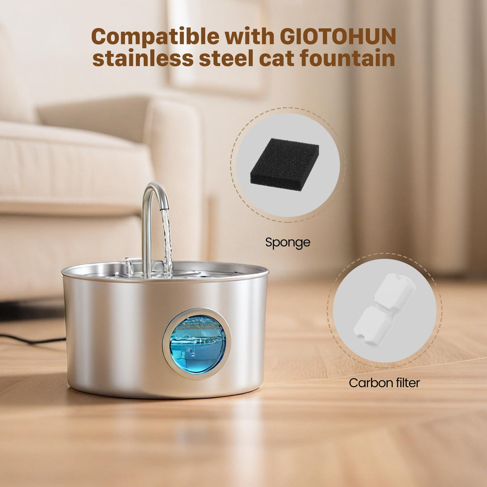 GIOTOHUN close-up of activated carbon core improving water taste