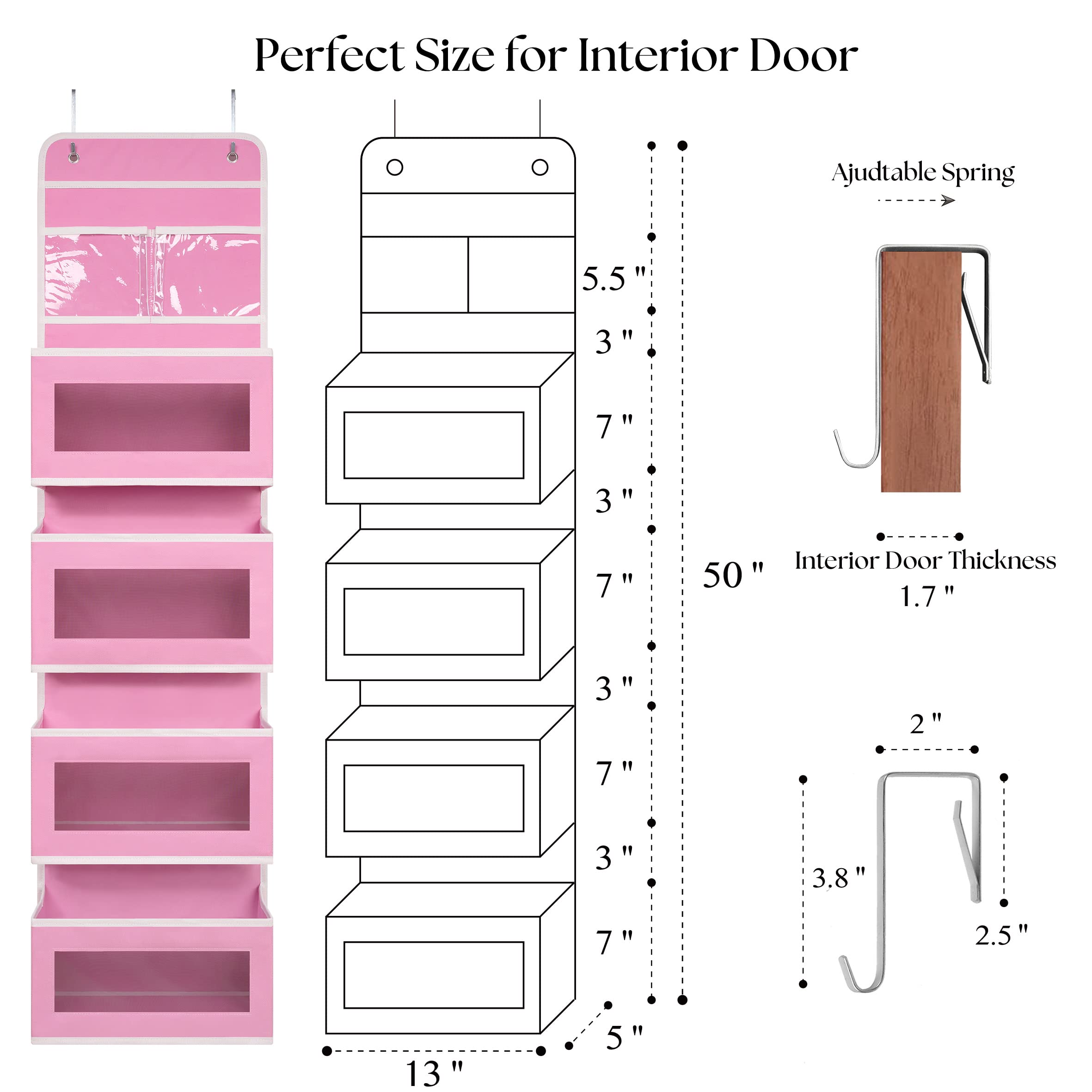 Giraffe Creation next to a standard interior door for scale, helps visualize compact vertical storage