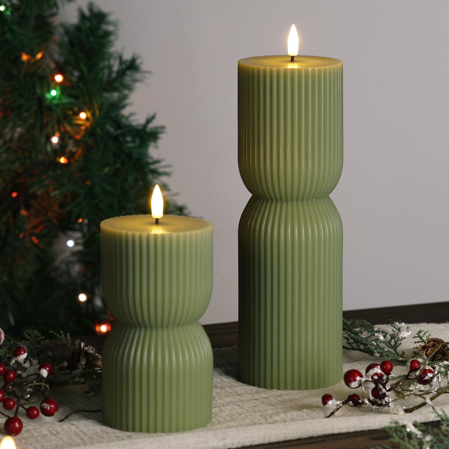 Styled vignette with Girimax candles grouped for layered ambient lighting and decor impact