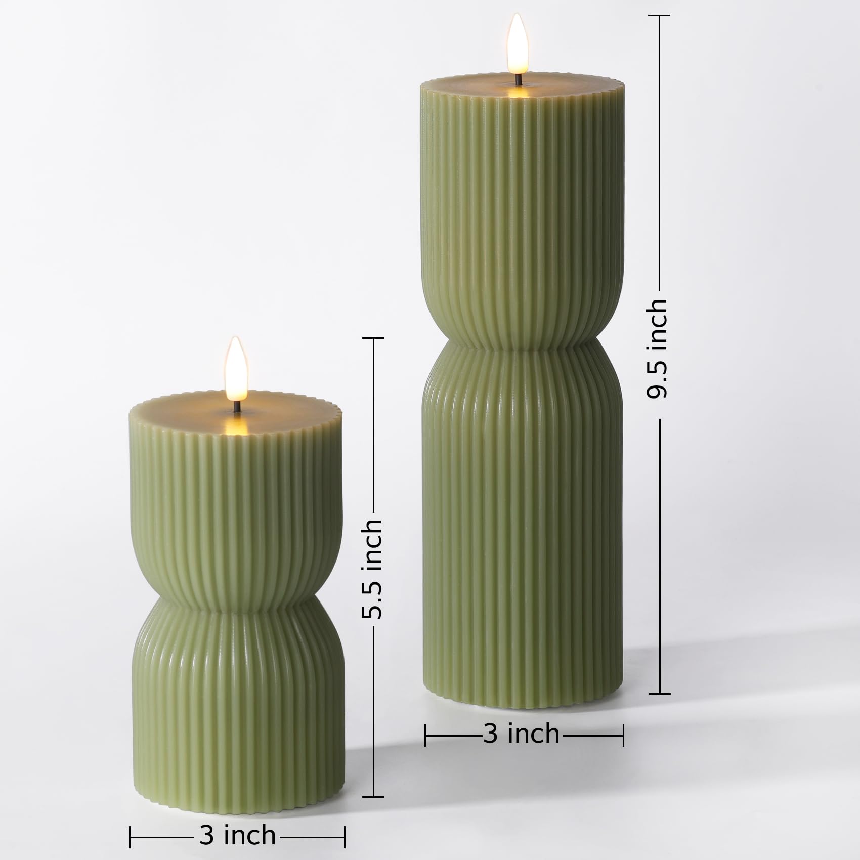 Close-up of Girimax ribbed wax texture highlighting realistic look and tactile detail