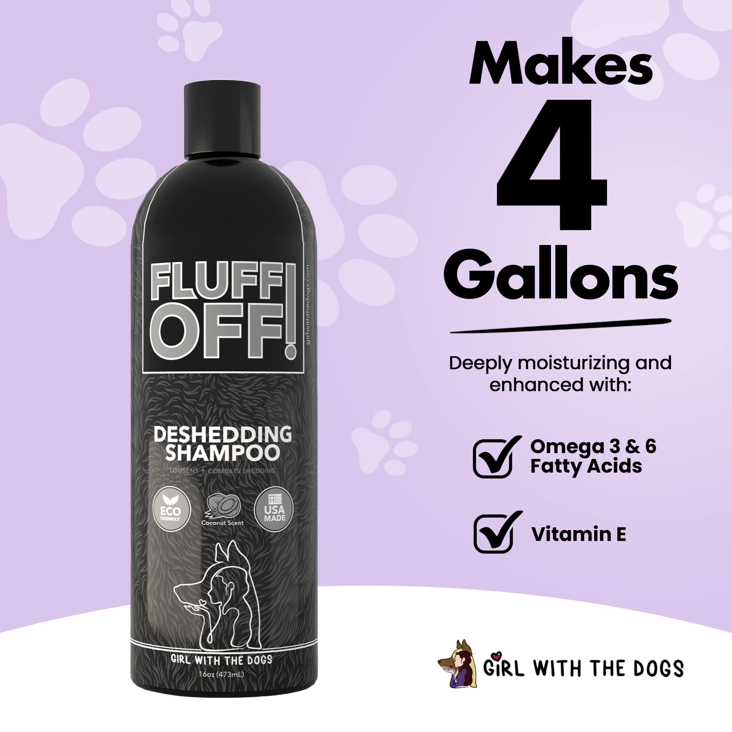Girl With The Dogs ingredients panel close-up highlighting natural nutrients