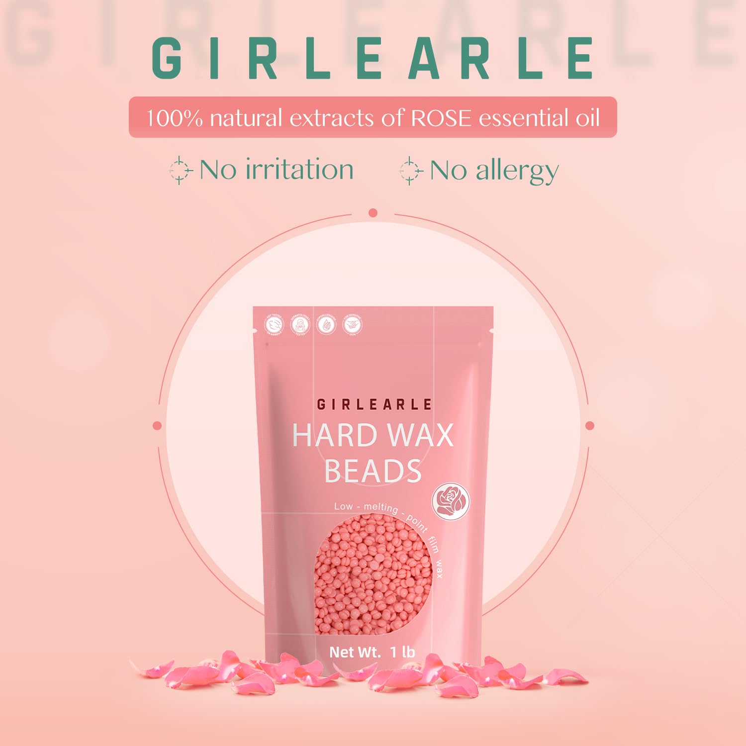 GIRLEARLE melted wax close-up showing smooth texture and gentle formula