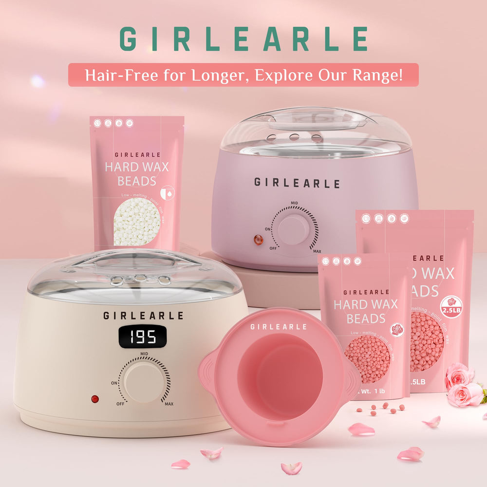 GIRLEARLE lifestyle bathroom setup illustrating convenient home waxing
