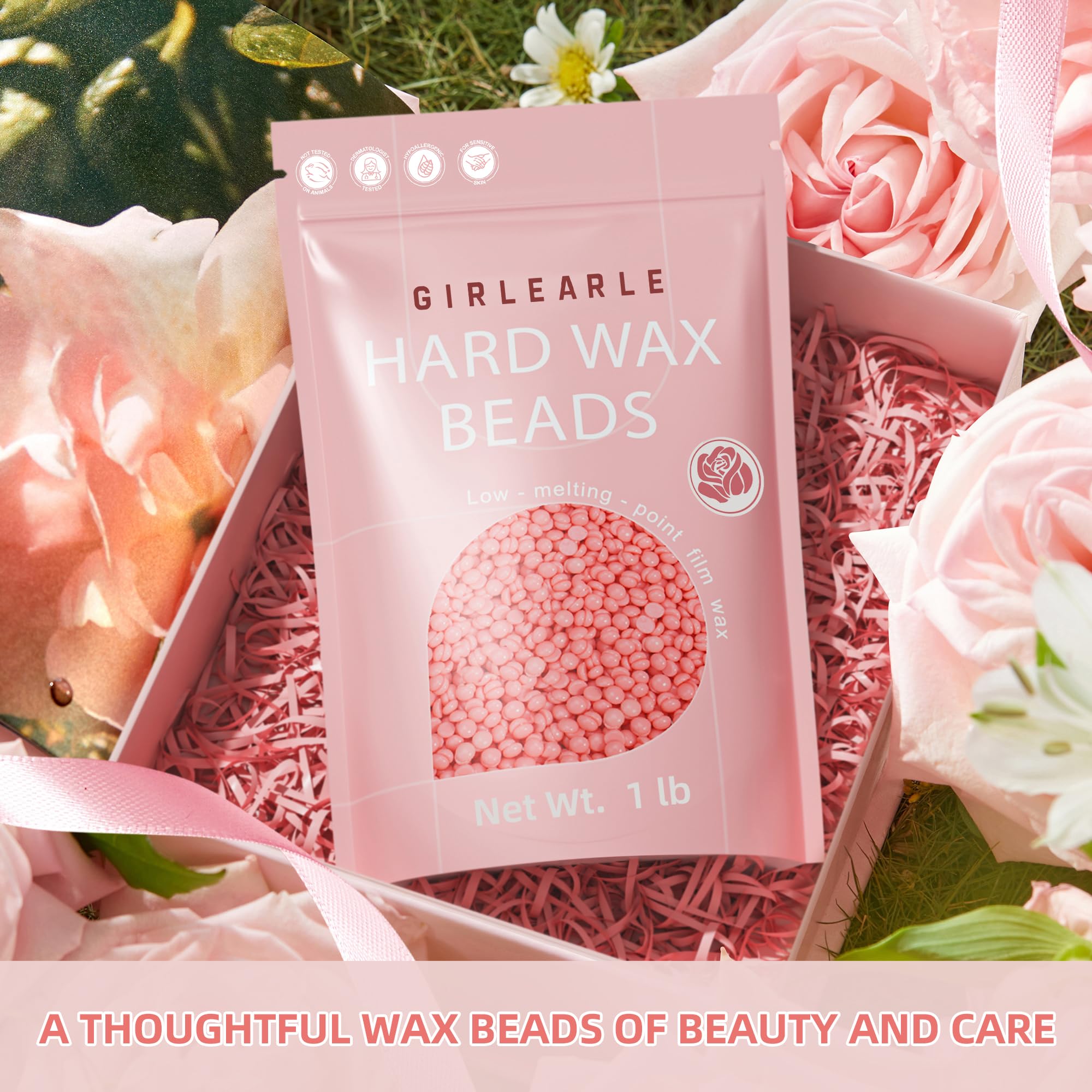 GIRLEARLE peeling wax strip showing clean root extraction benefit