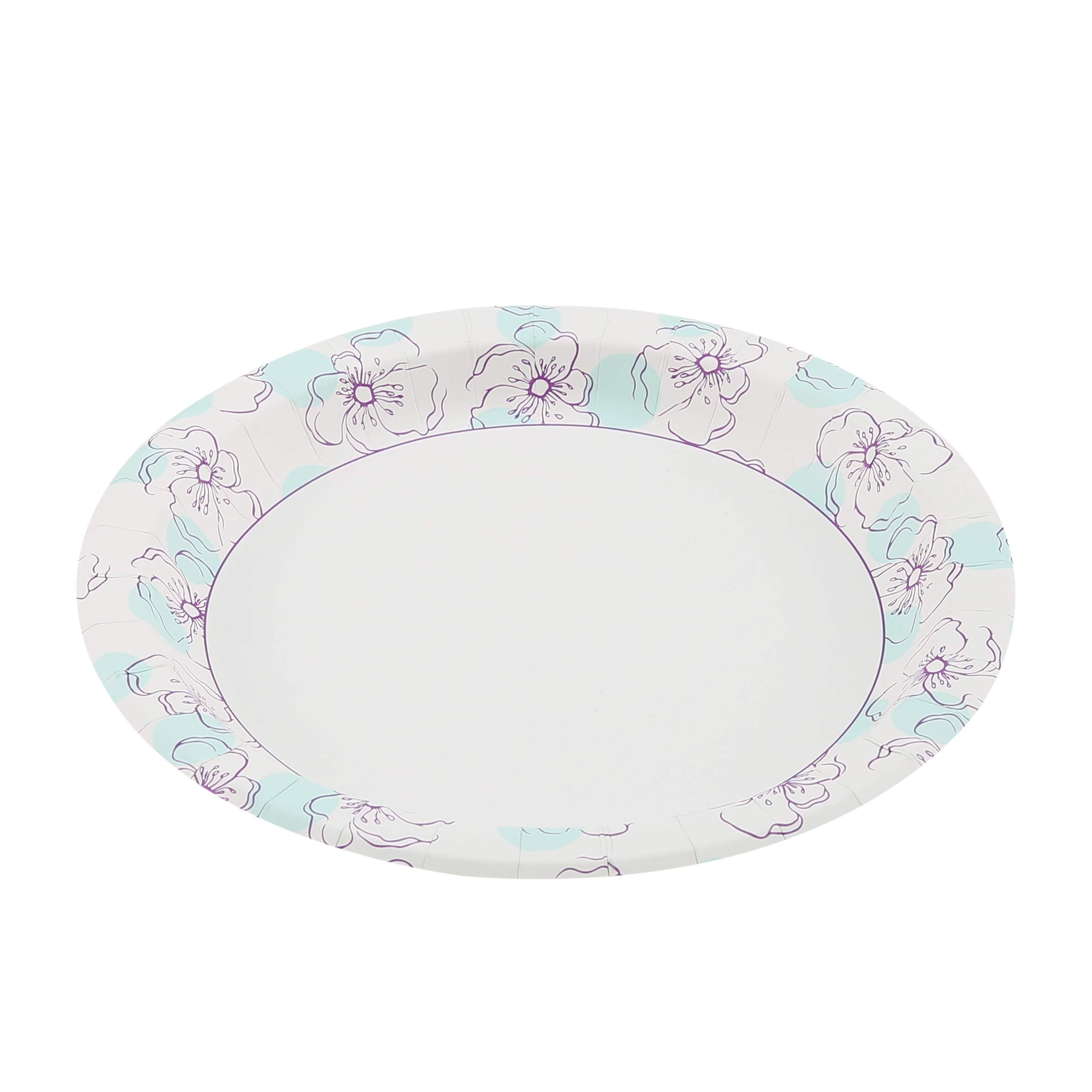 Glad plate beside fork showing true 10-inch dinner plate size