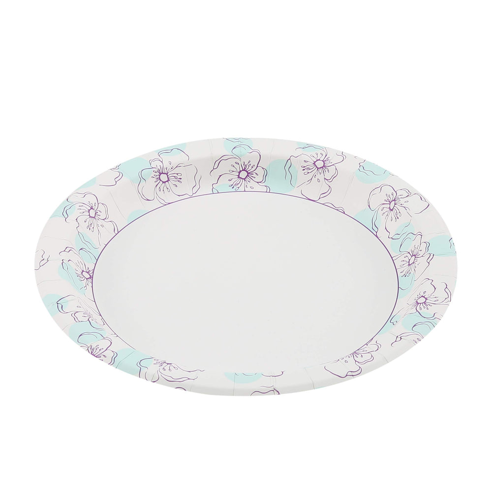 Glad plate beside fork showing true 10-inch dinner plate size