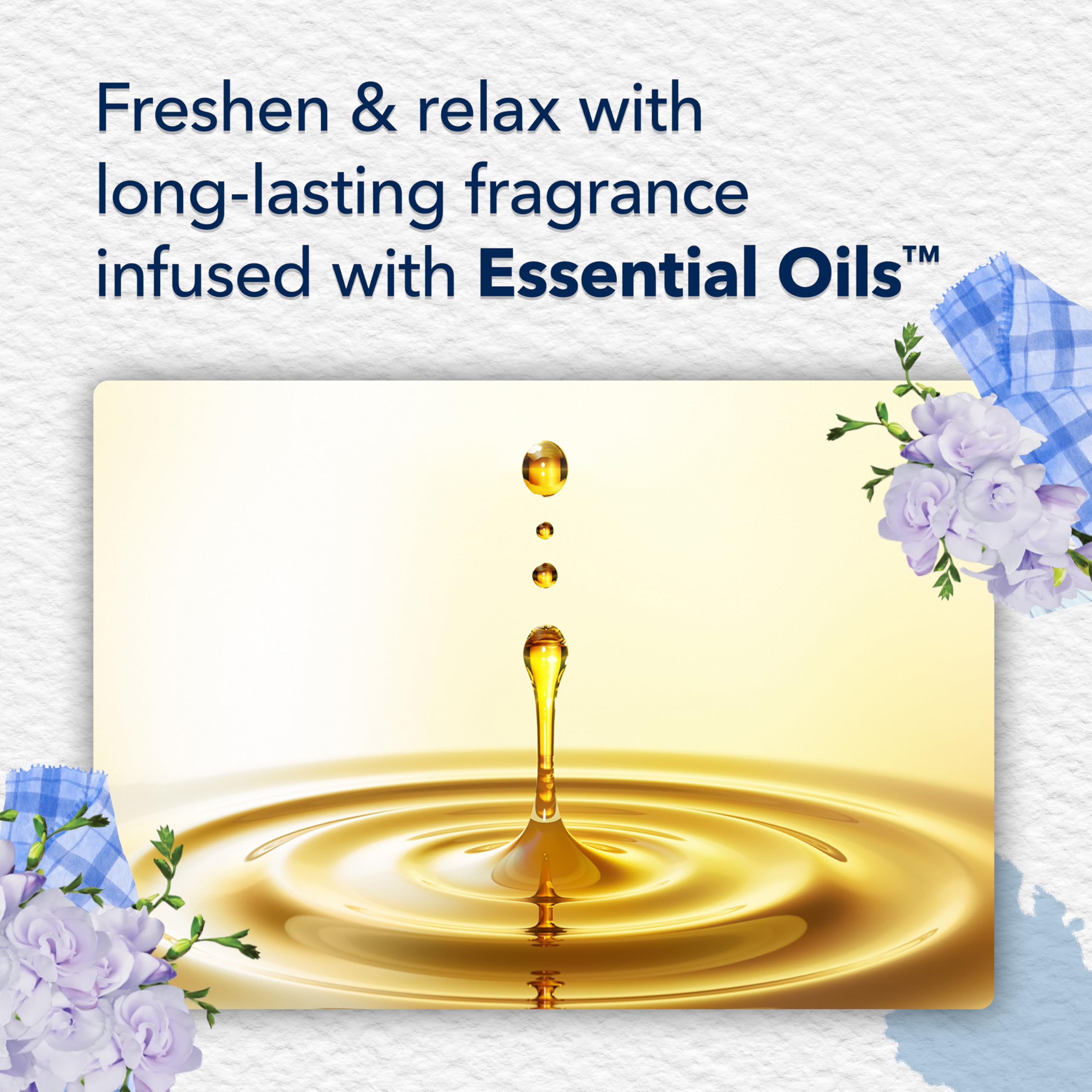 Visible fragrance oil in Glade Clean Linen refill illustrating concentrated long‑lasting aroma