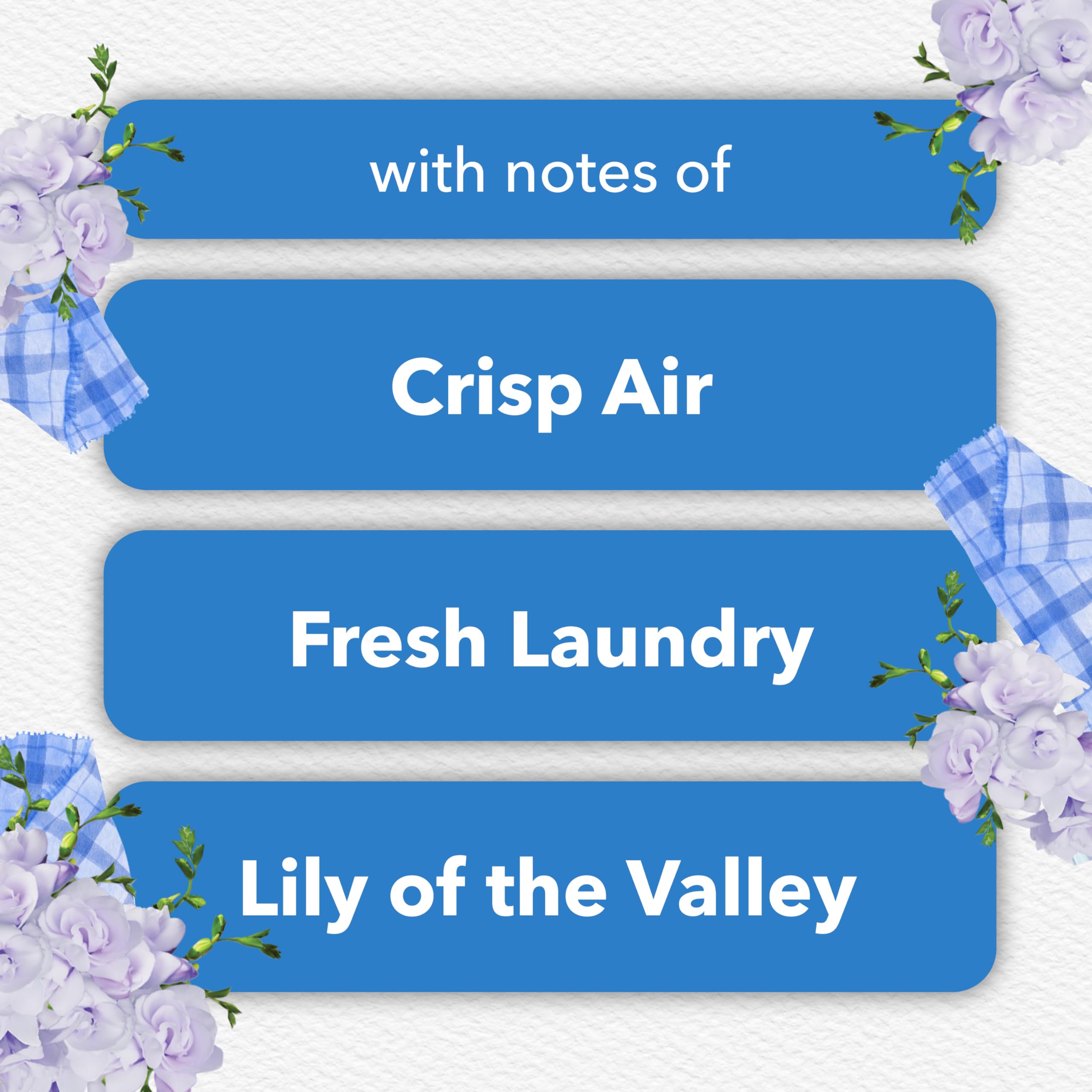 Detail of Glade warmer dial paired with Clean Linen refill showing adjustable scent control
