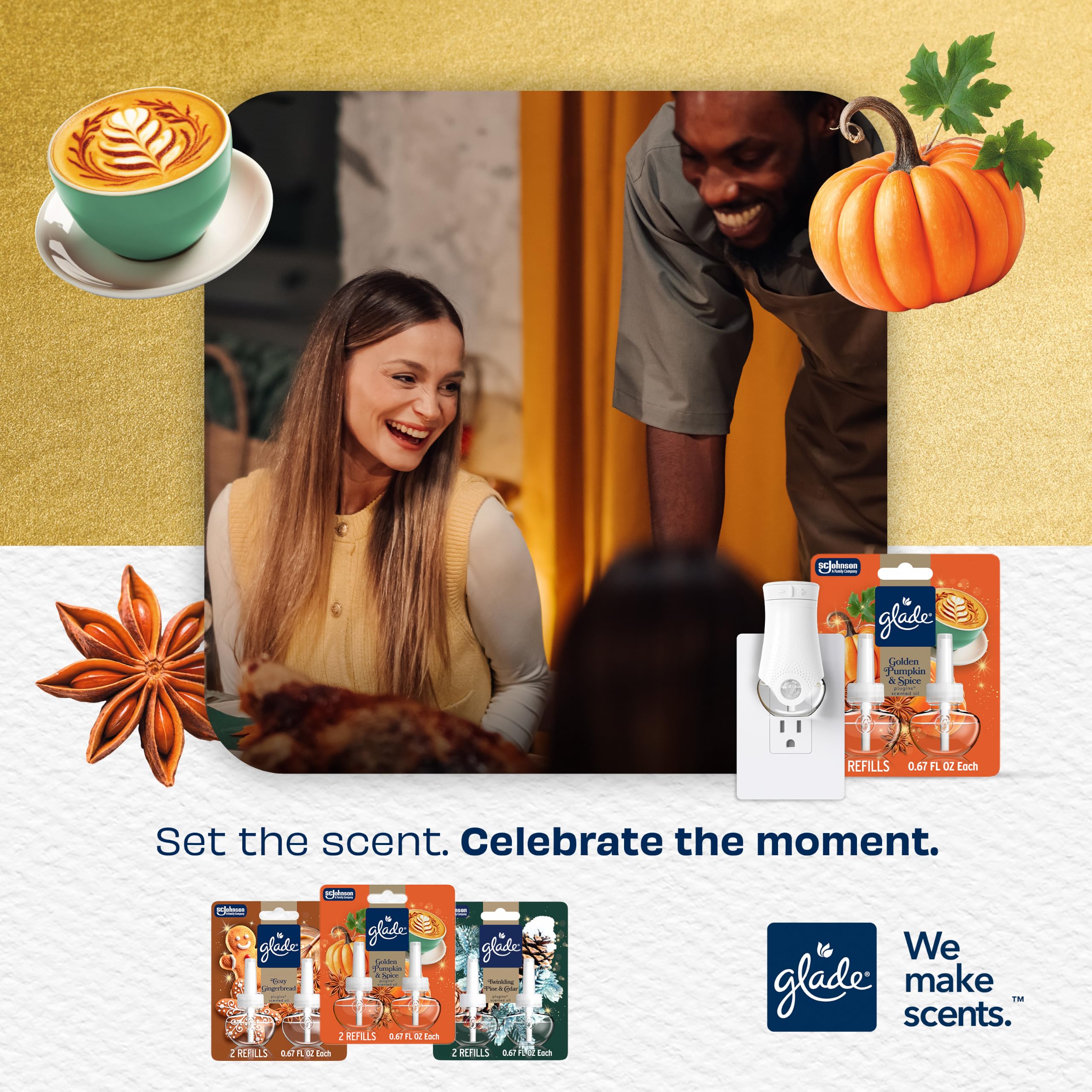 Glade product label and ingredient panel highlighting phthalate-free benefit