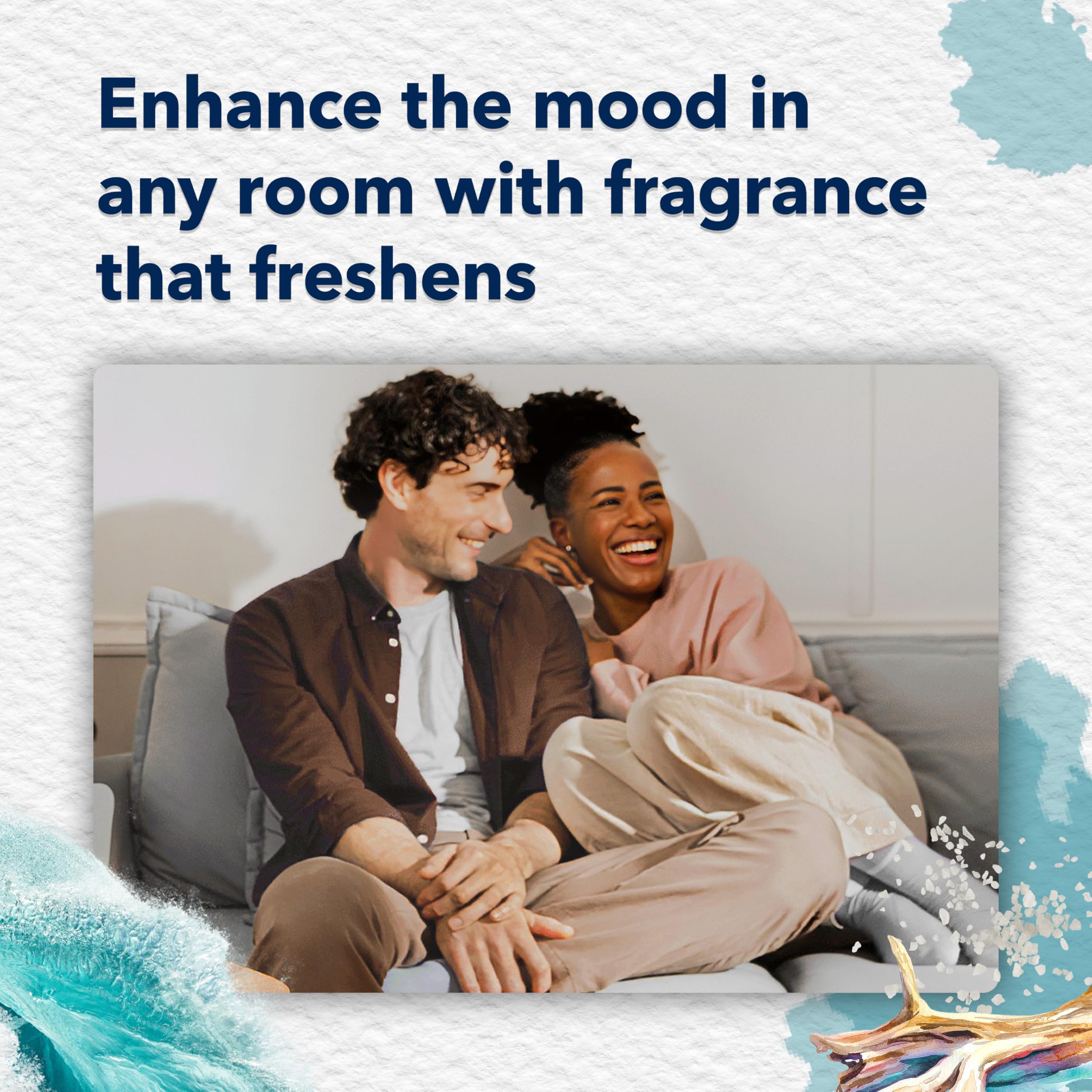 Glade oil refill inserted in warmer demonstrating simple plug-in use