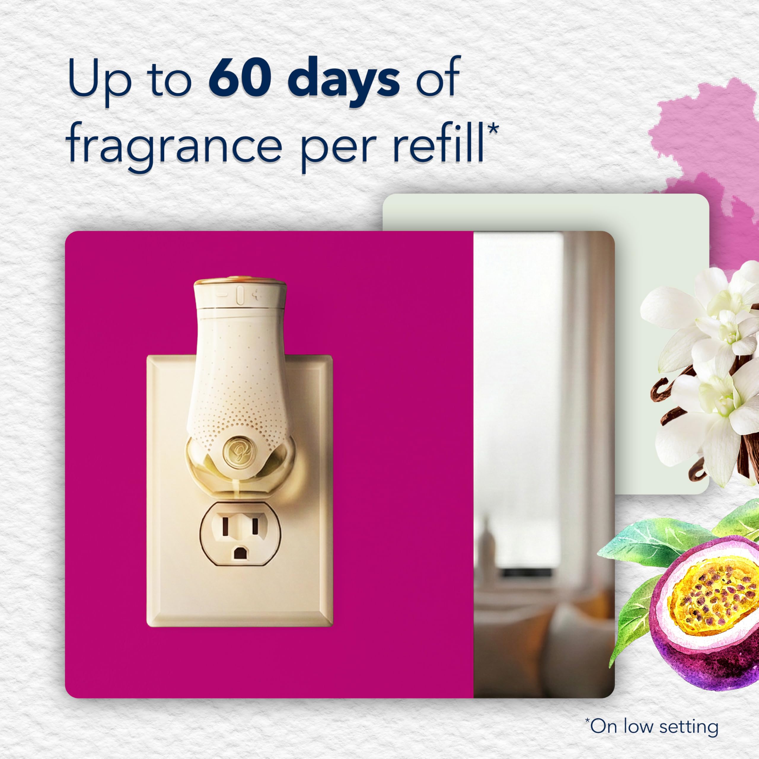 Glade single refill close-up showing cartridge design and easy swap benefit