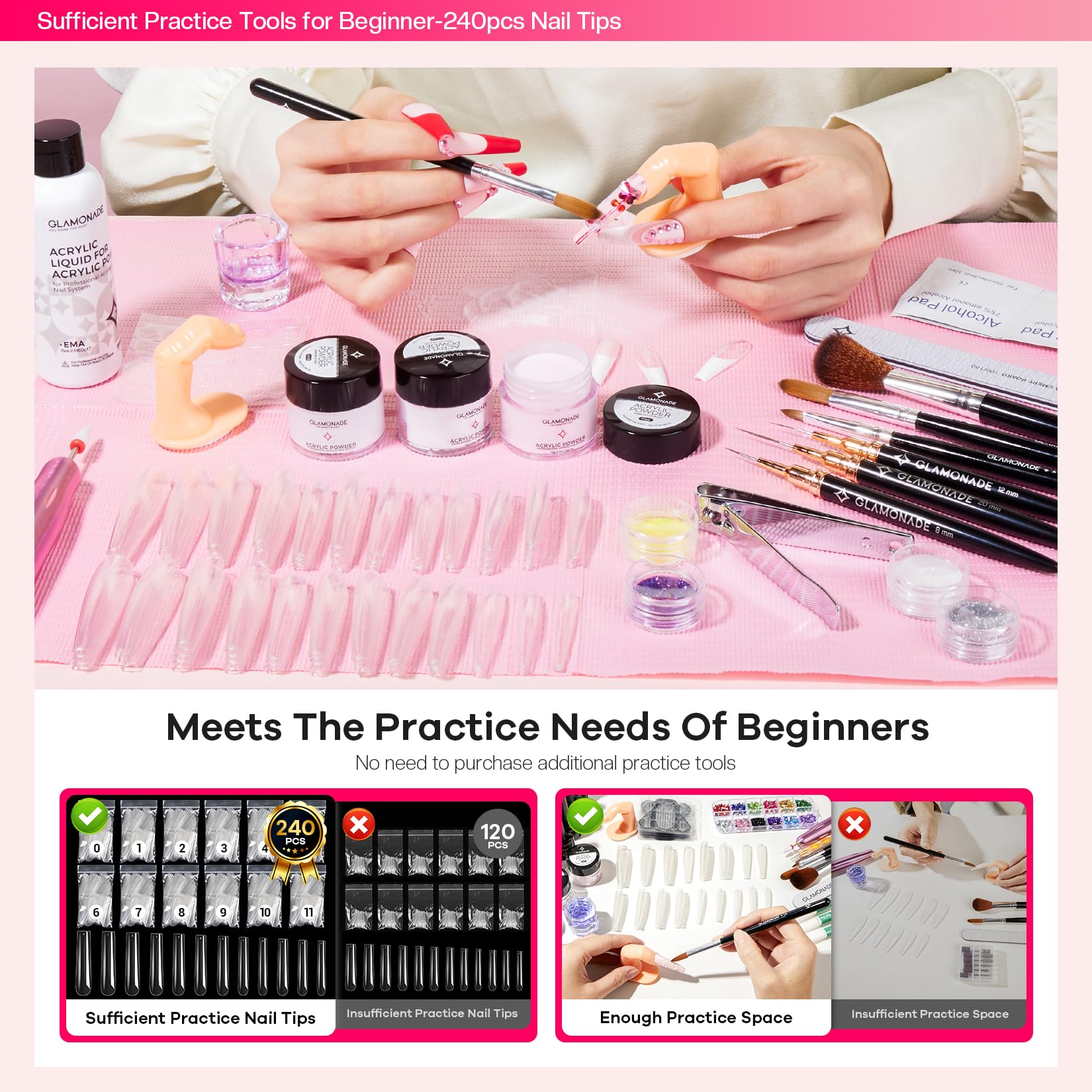 Glamonade nail stamp in application demonstrating easy pattern transfers