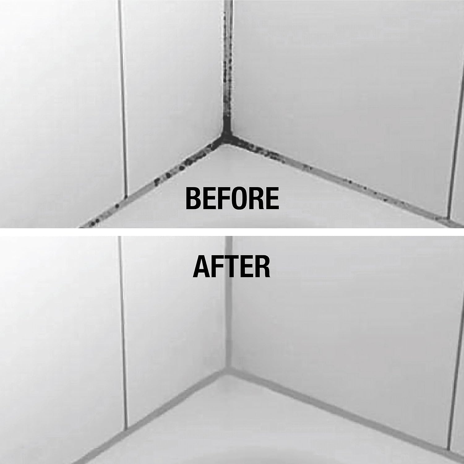 GlassGuard before and after on shower glass showing improved clarity