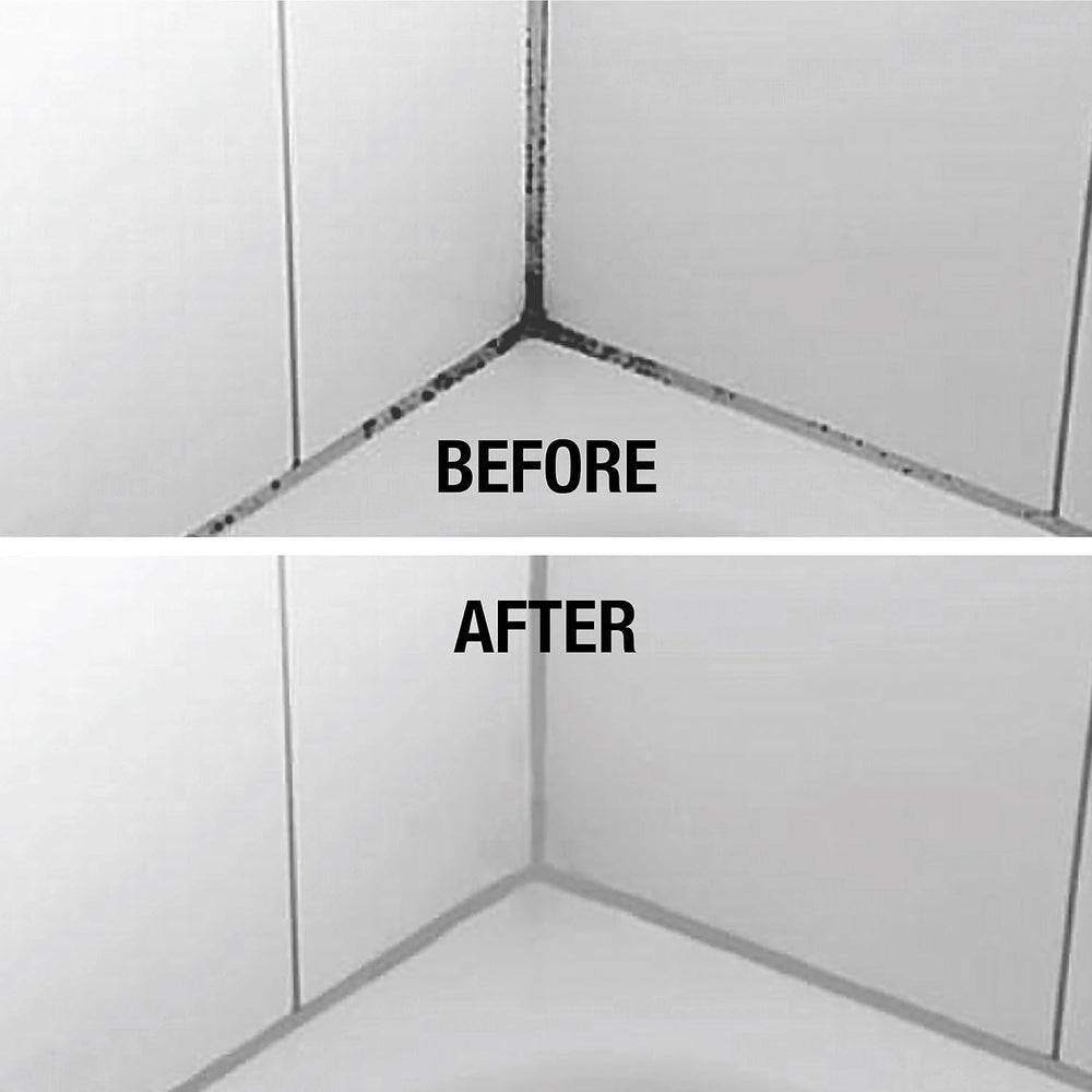 GlassGuard before and after on shower glass showing improved clarity