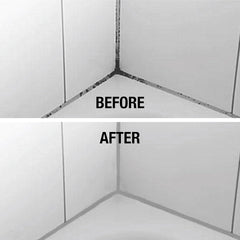 GlassGuard before and after on shower glass showing improved clarity