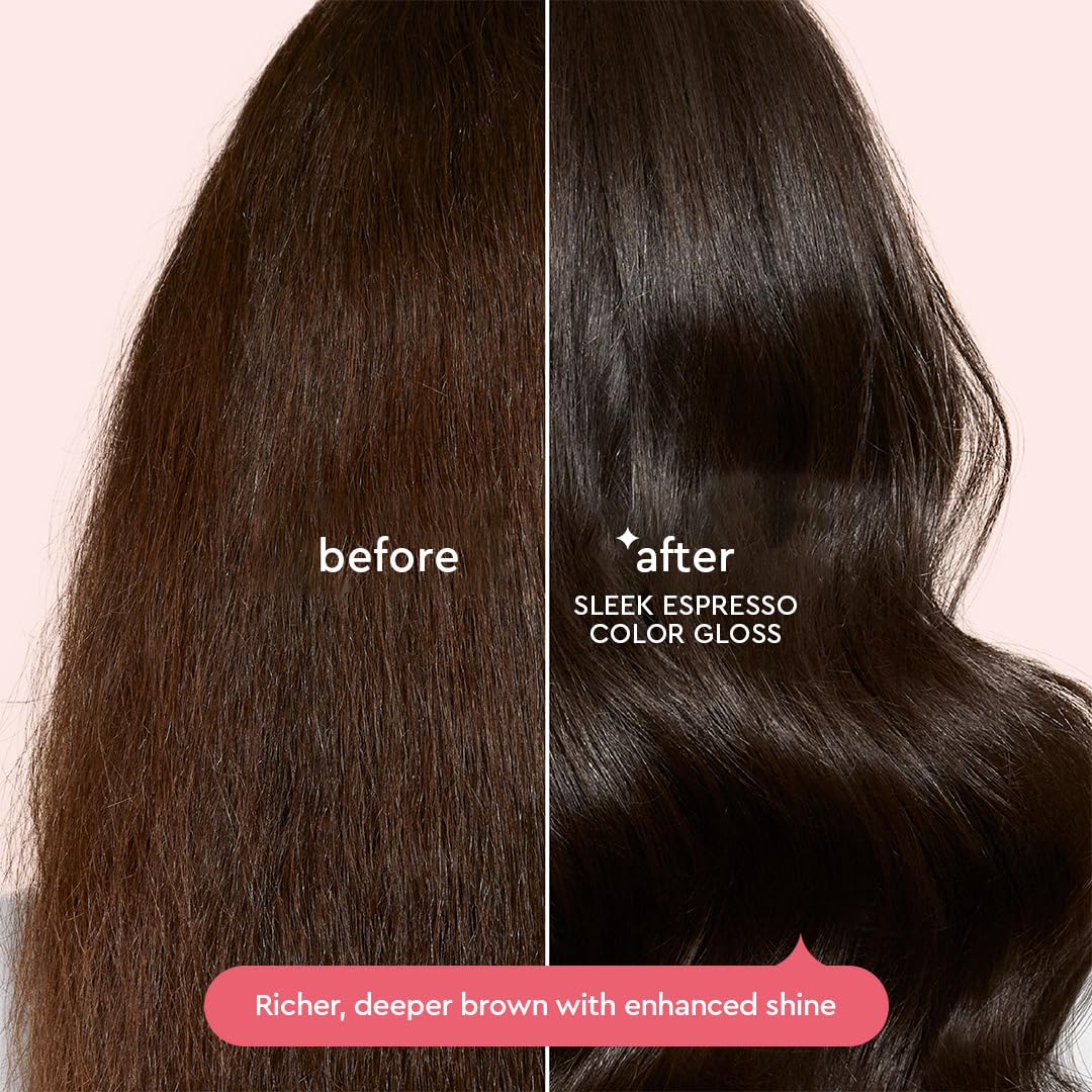 glaze applied to towel-dried hair demonstrating easy at-home use and even coverage