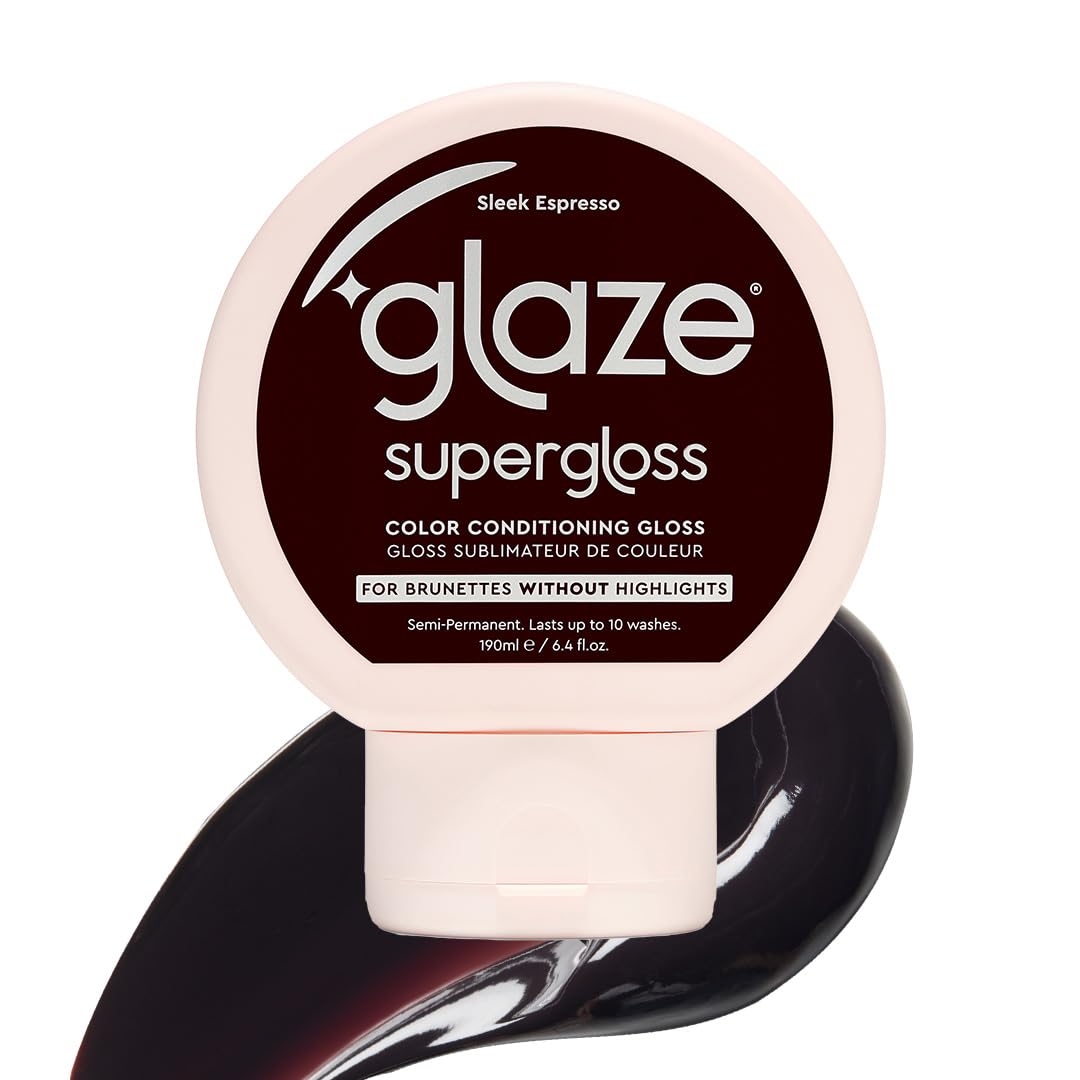 glaze product front packaging showing Sleek Espresso label and benefits