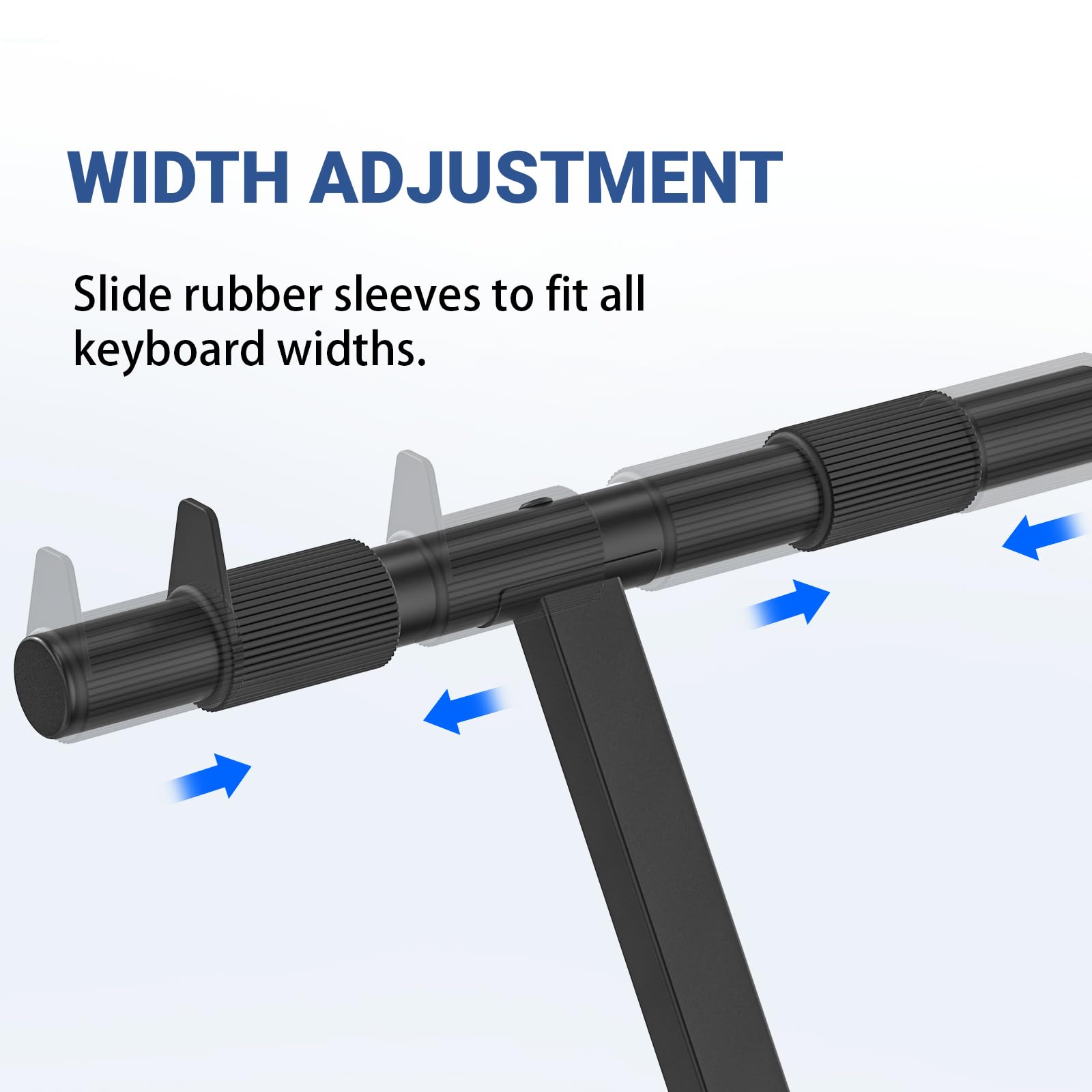 GLEAM width adjustment mechanism close-up showing precise fit benefit