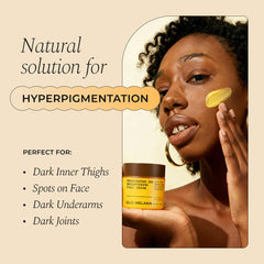 Glo Melanin cream texture close-up highlighting rich hydration benefit