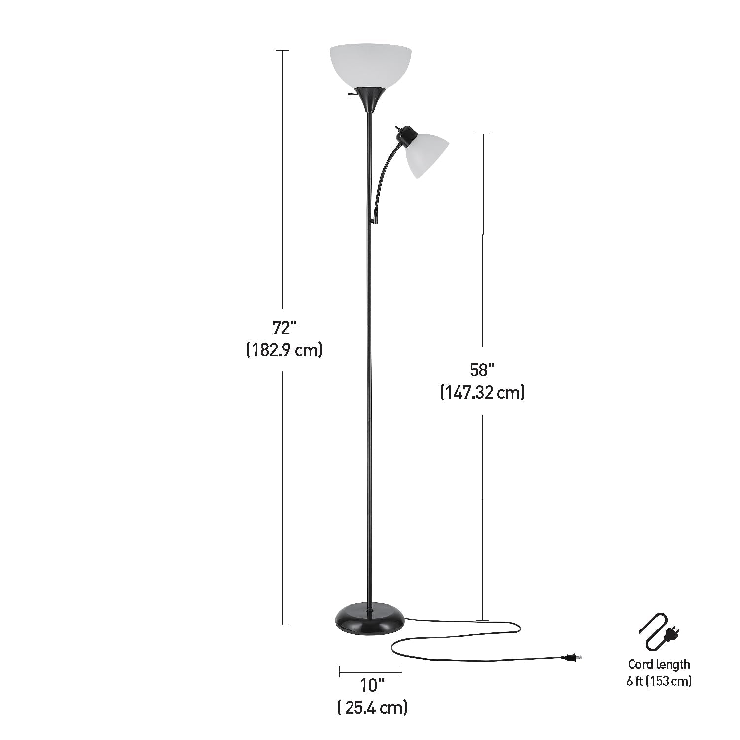 Globe Electric Delilah gooseneck adjusted to focus light where needed