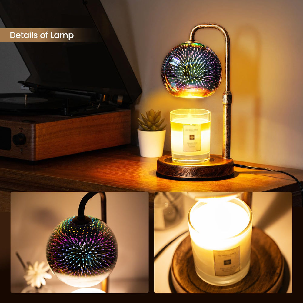 Glocusent scale comparison with a standard candle jar, demonstrates base diameter fit