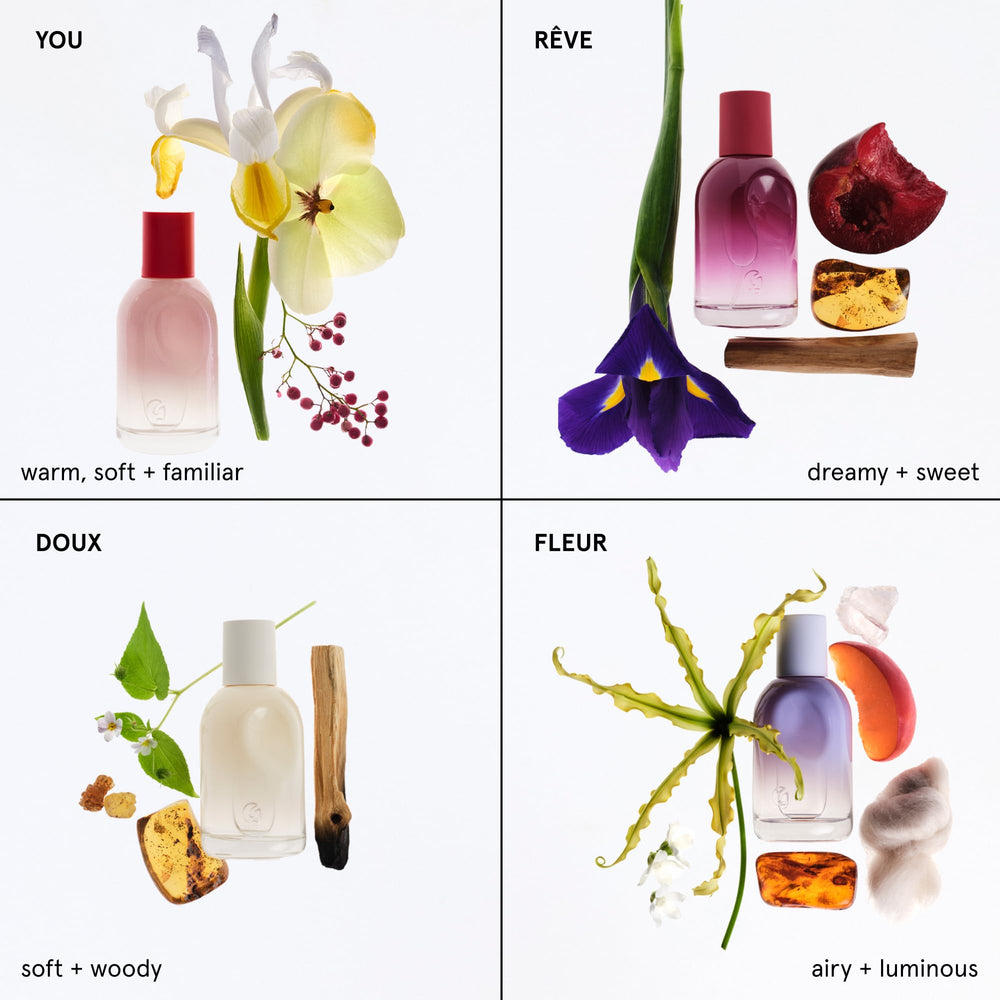 Ambrox and ambrette seeds visual representing Glossier fragrance notes