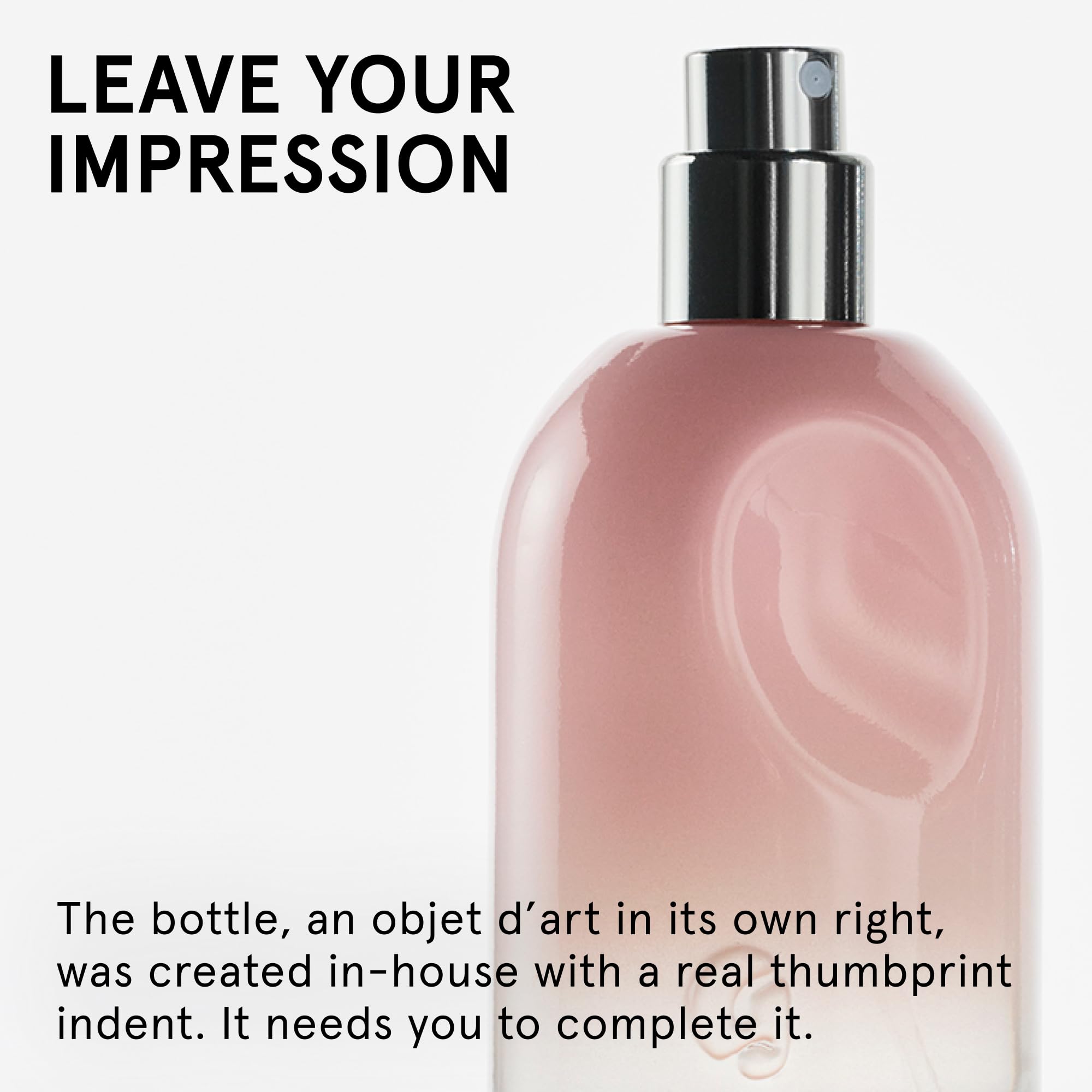 Glossier You travel bottle beside keychain showing portable scale
