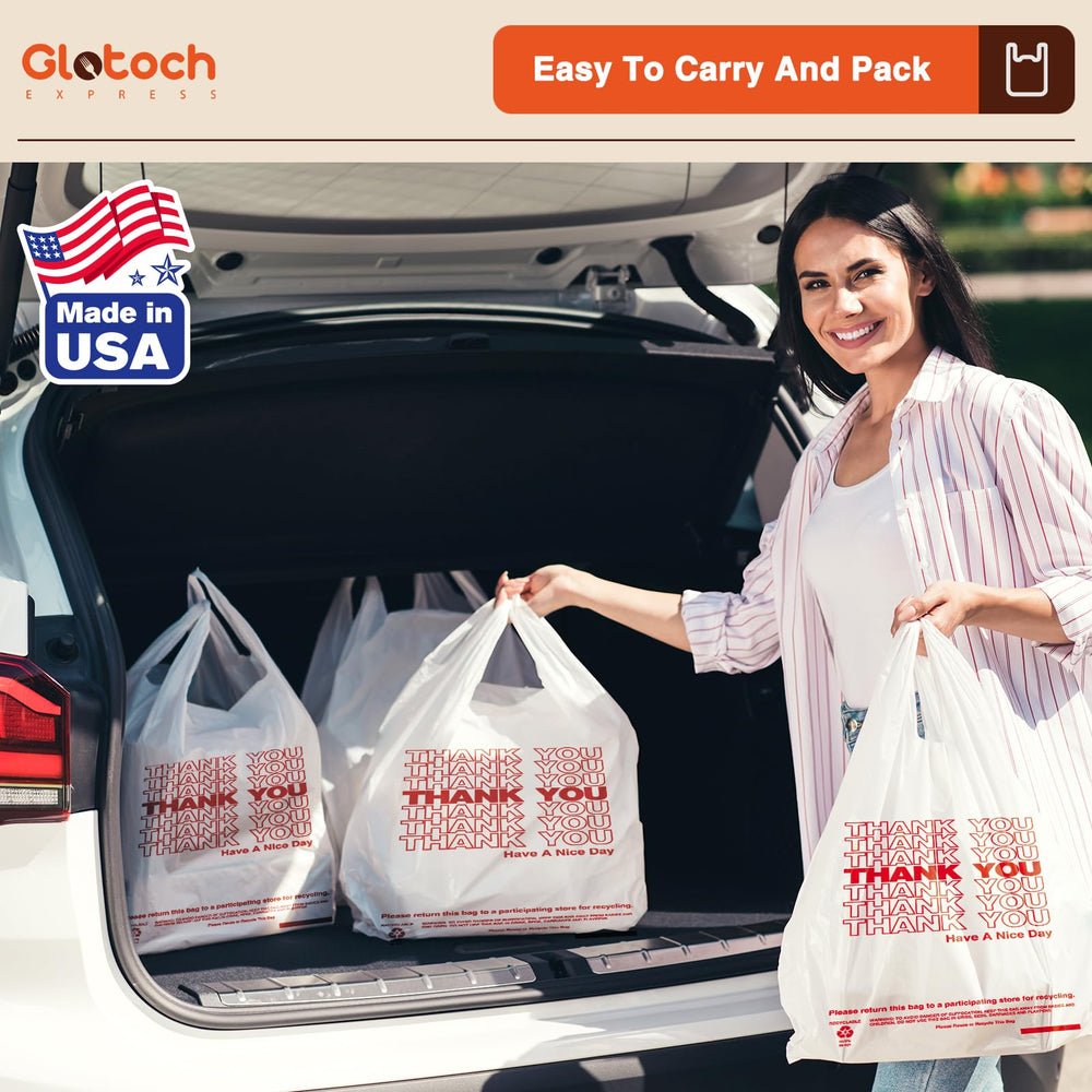 Glotoch Express bag filled with groceries demonstrating sturdy puncture resistance