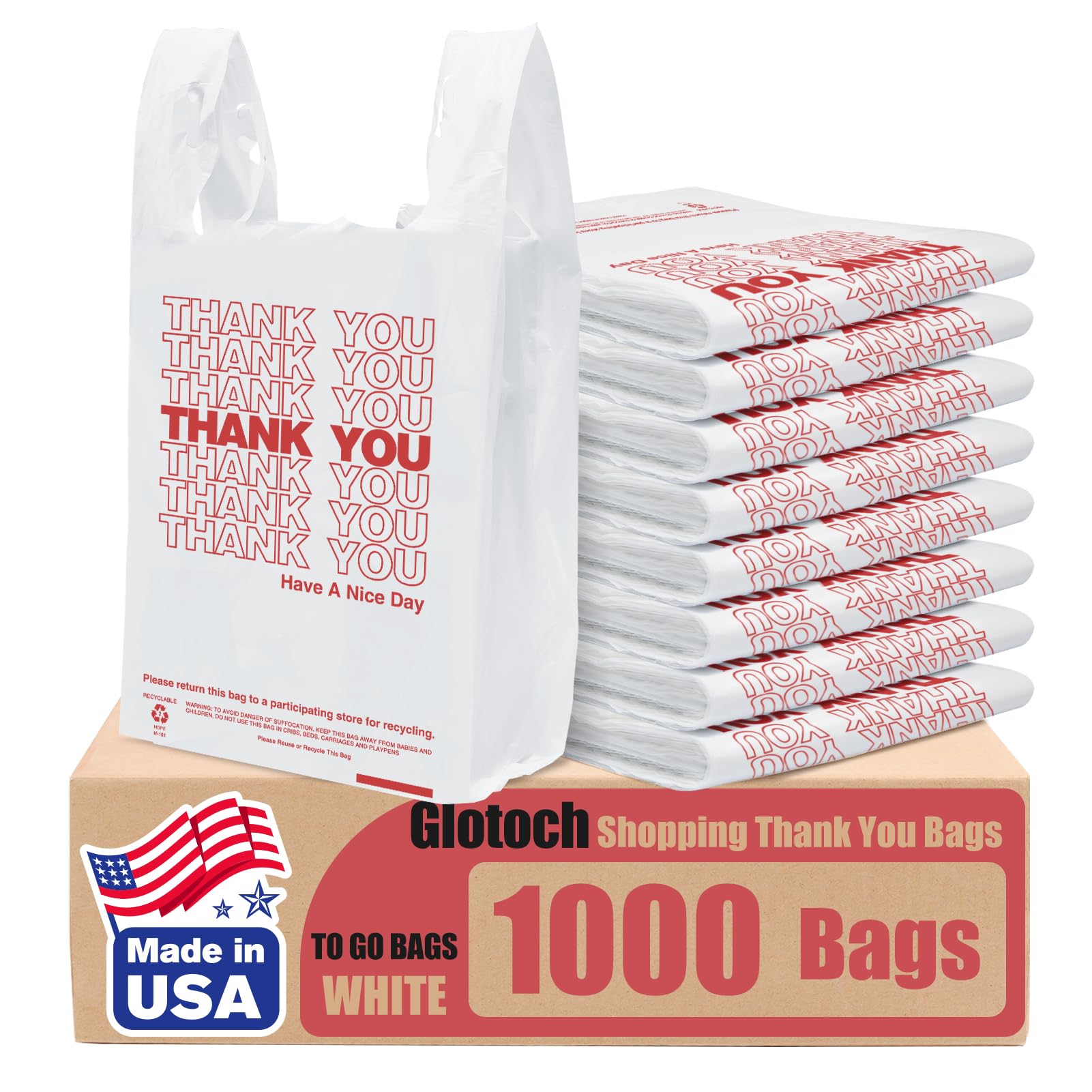 Glotoch Express front packaging showing 1000-count bags for convenient restocking