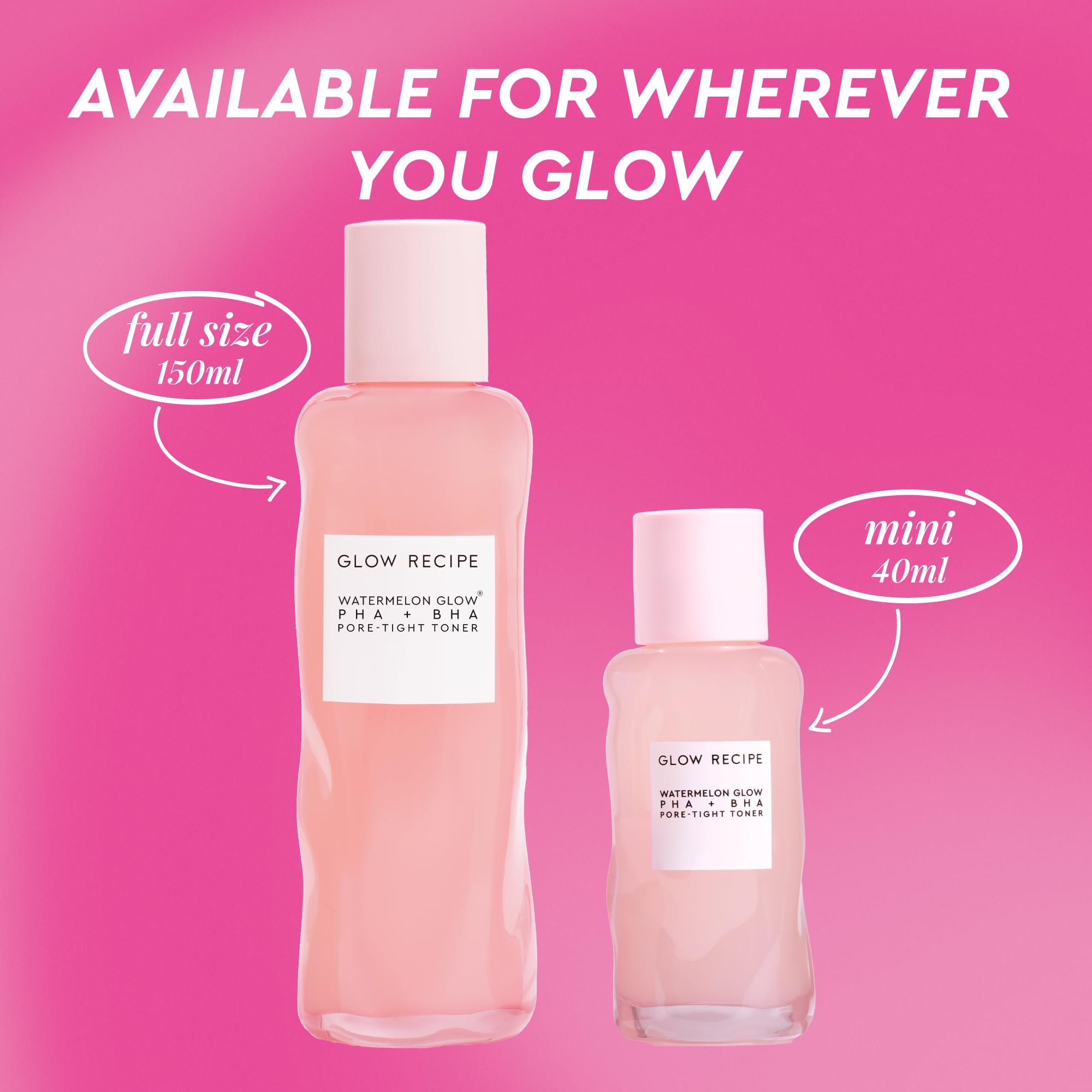 Glow Recipe toner on bathroom vanity in lifestyle scene, integrates into routine