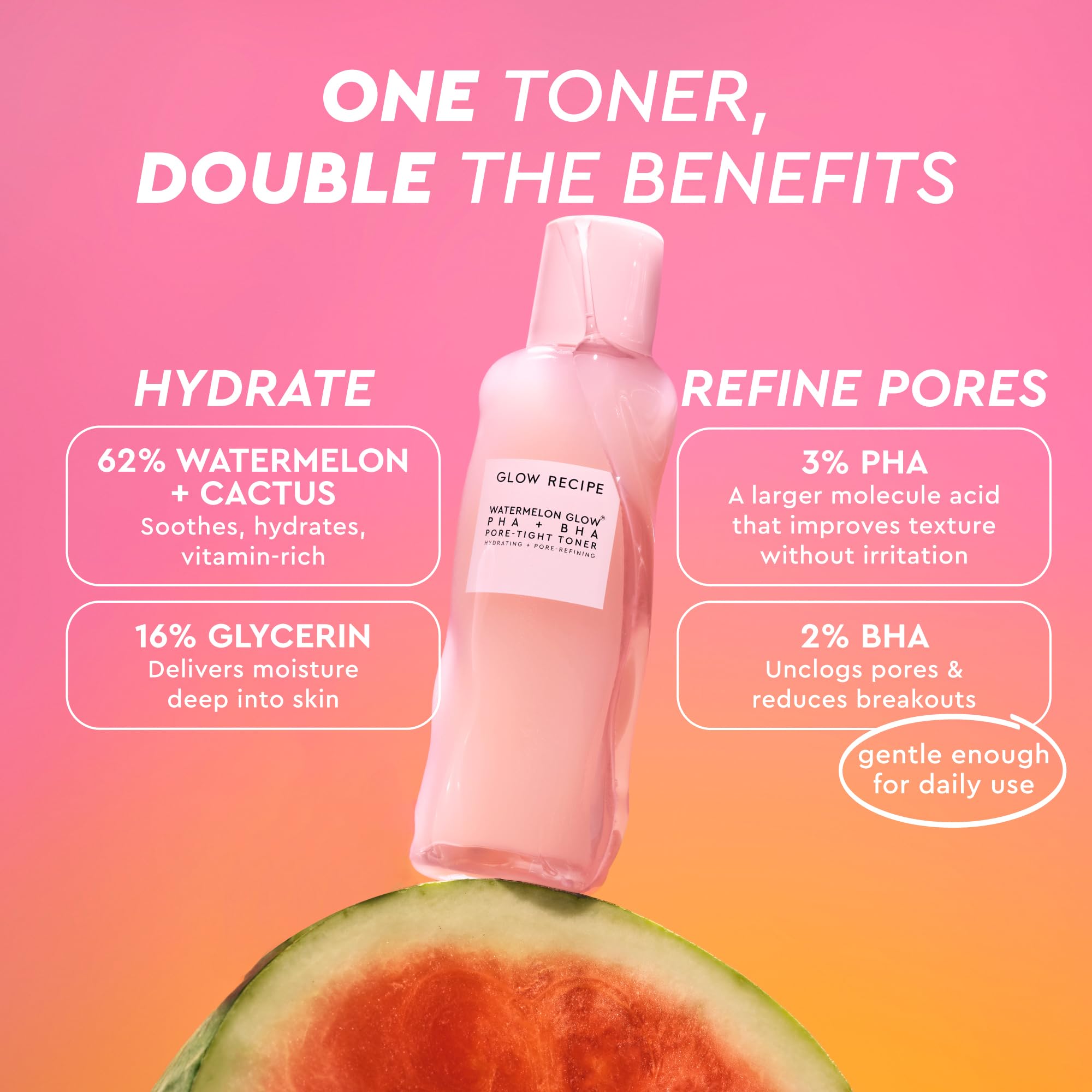 Glow Recipe cactus water splash emphasizing soothing moisture and plumping