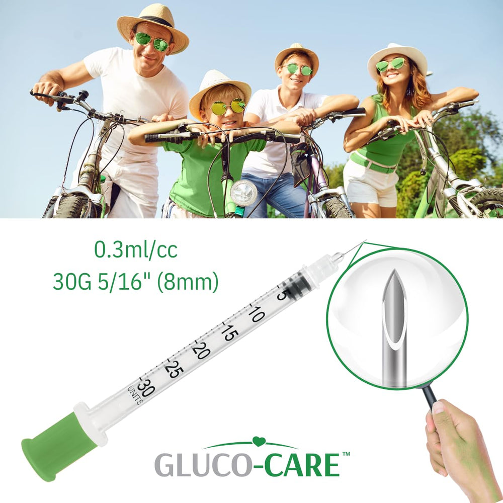 GLUCO-CARE clear graduation marks on barrel ensuring accurate small-volume dosing