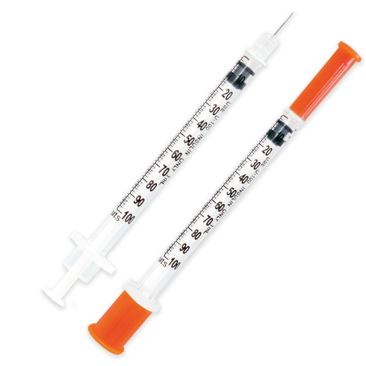 GLUCO-CARE syringes on a clean bench in a workshop-style setup for experiments