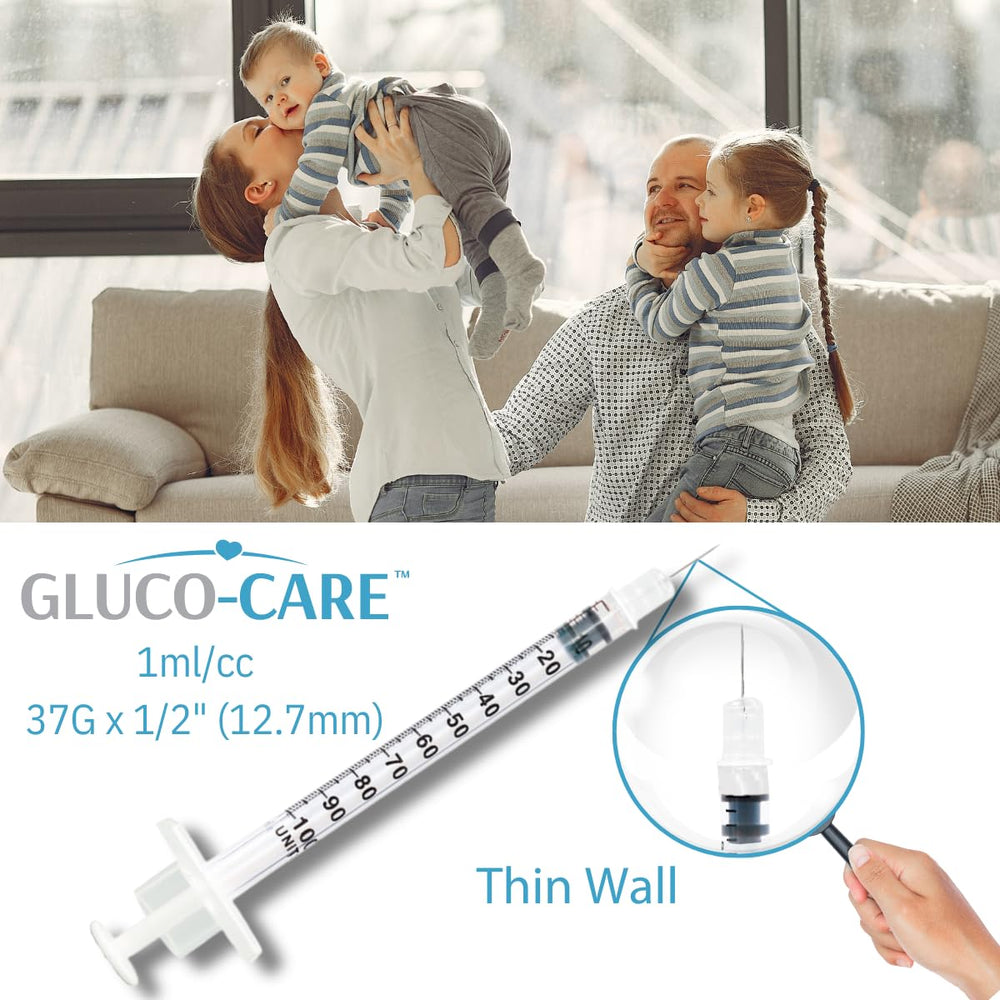 GLUCO-CARE plunger action demonstrating smooth one-hand operation for control