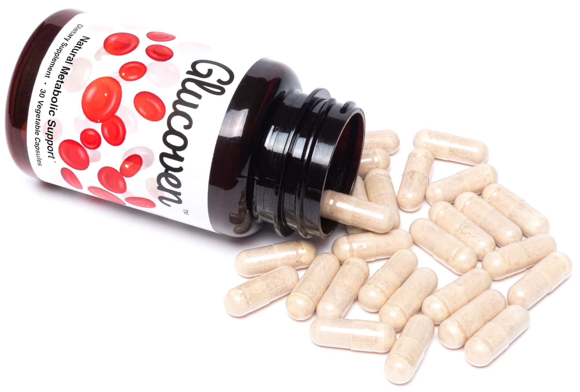 Glucoven bottle in hand illustrating size and easy daily use