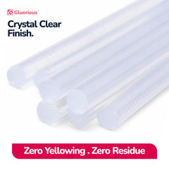 Gluerious clear bond on wood showing neat durable craft bond