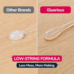 Gluerious mini glue stick loaded in gun demonstrating easy use