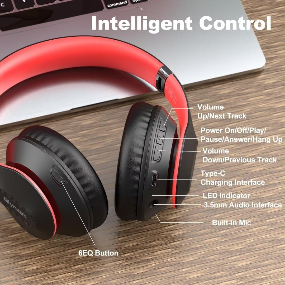Glynzak wired mode with 3.5mm cable for lossless listening flexibility