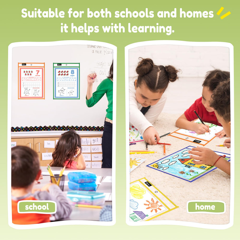 GNL binder rings with assorted-color pockets organized for quick lesson rotation