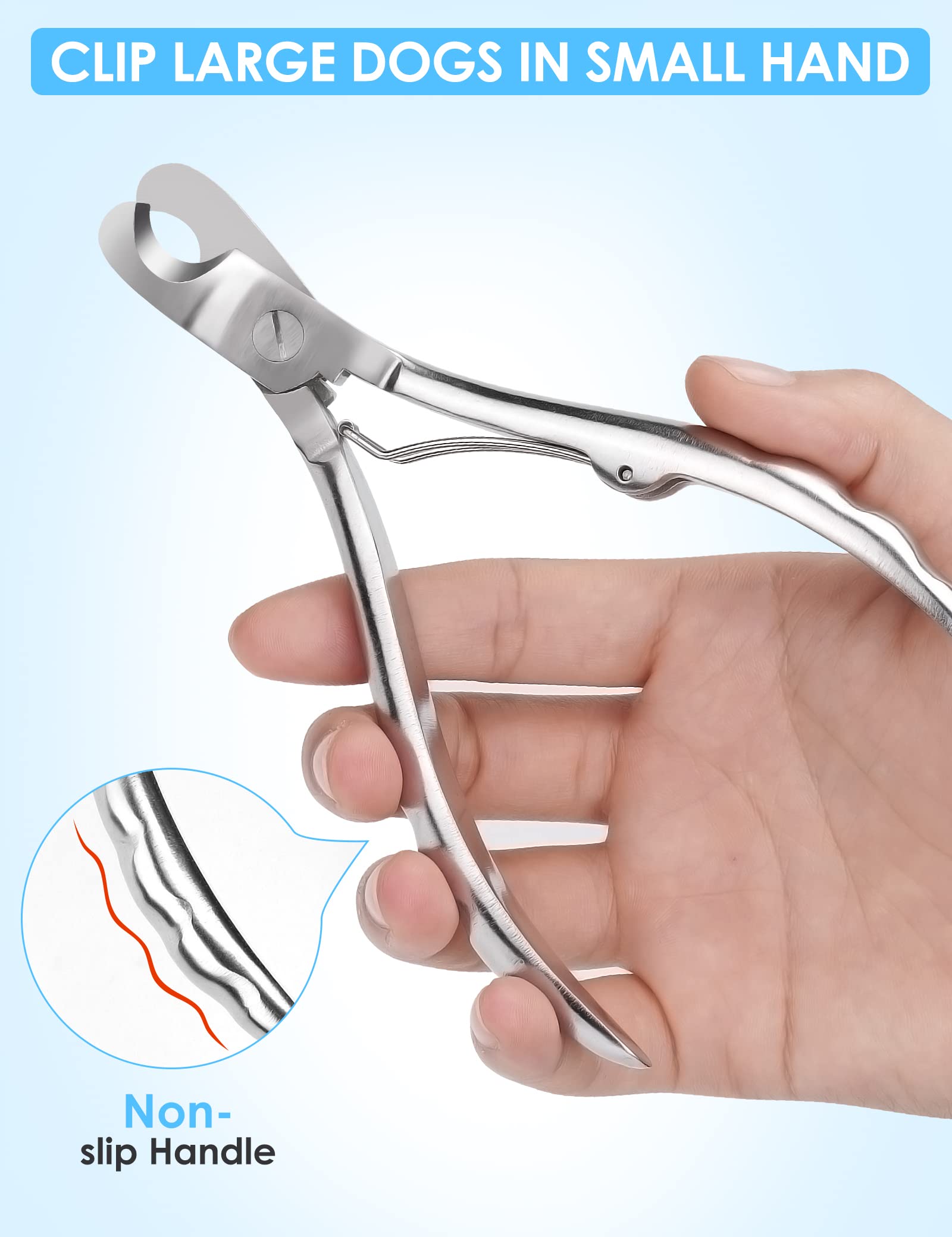 Gobeigo handle detail with non-slip grip, comfortable control for arthritis