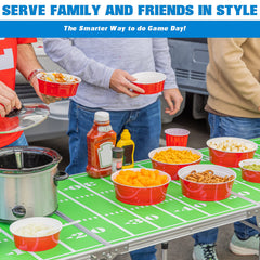 GoBig bowl beside hand showing 22 oz capacity and portion scale