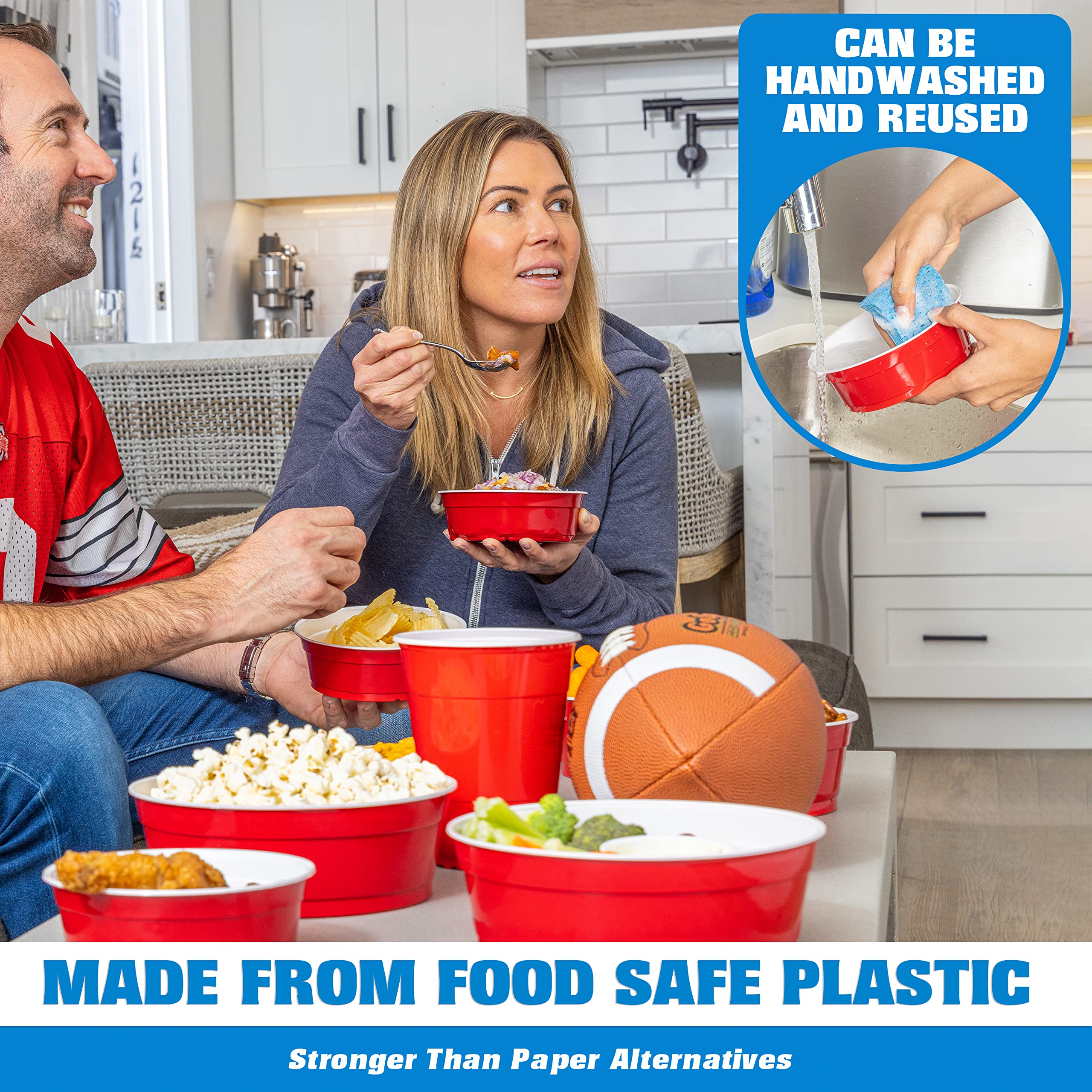 GoBig bowls stacked for storage saving space and easy transport
