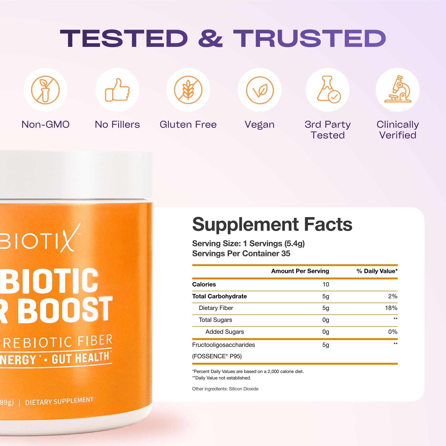 GOBIOTIX beside common kitchen items for scale showing compact one-month supply