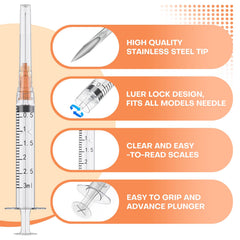 GODCREAT individually wrapped syringe packaging keeping units clean and ready