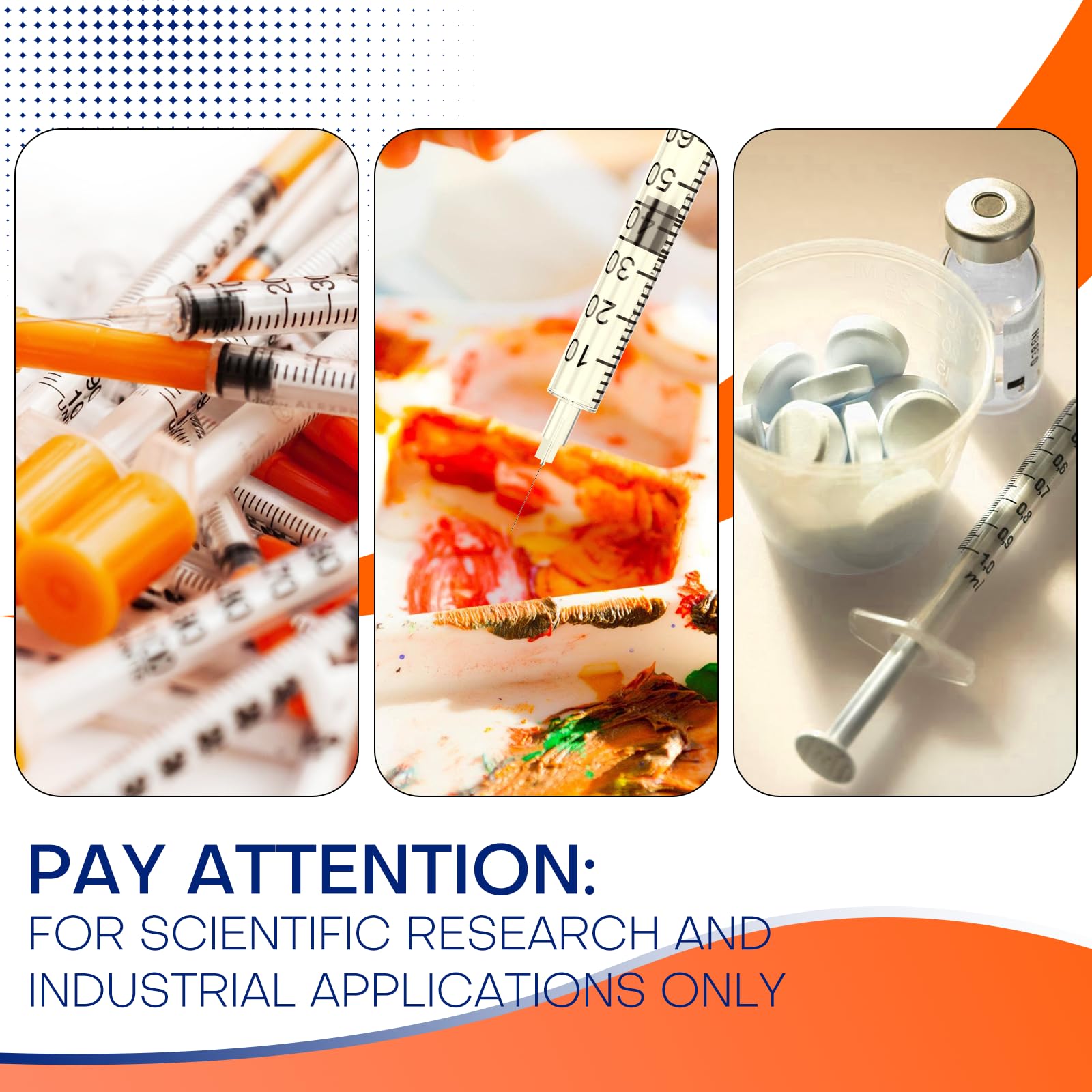 GODCREAT individually sealed syringe package preserving cleanliness and safety