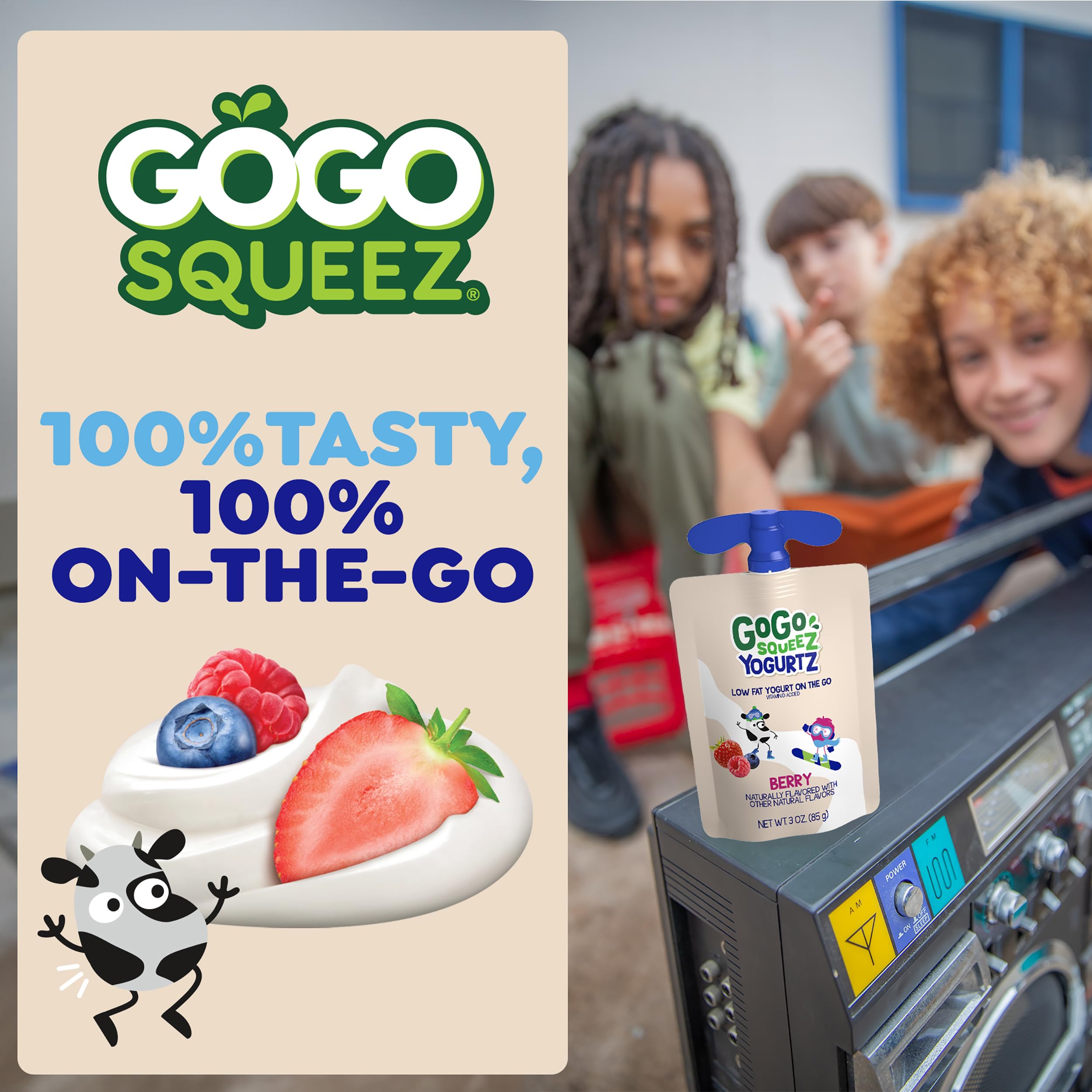 GoGo SqueeZ nutrition label close-up for ingredient and calorie clarity