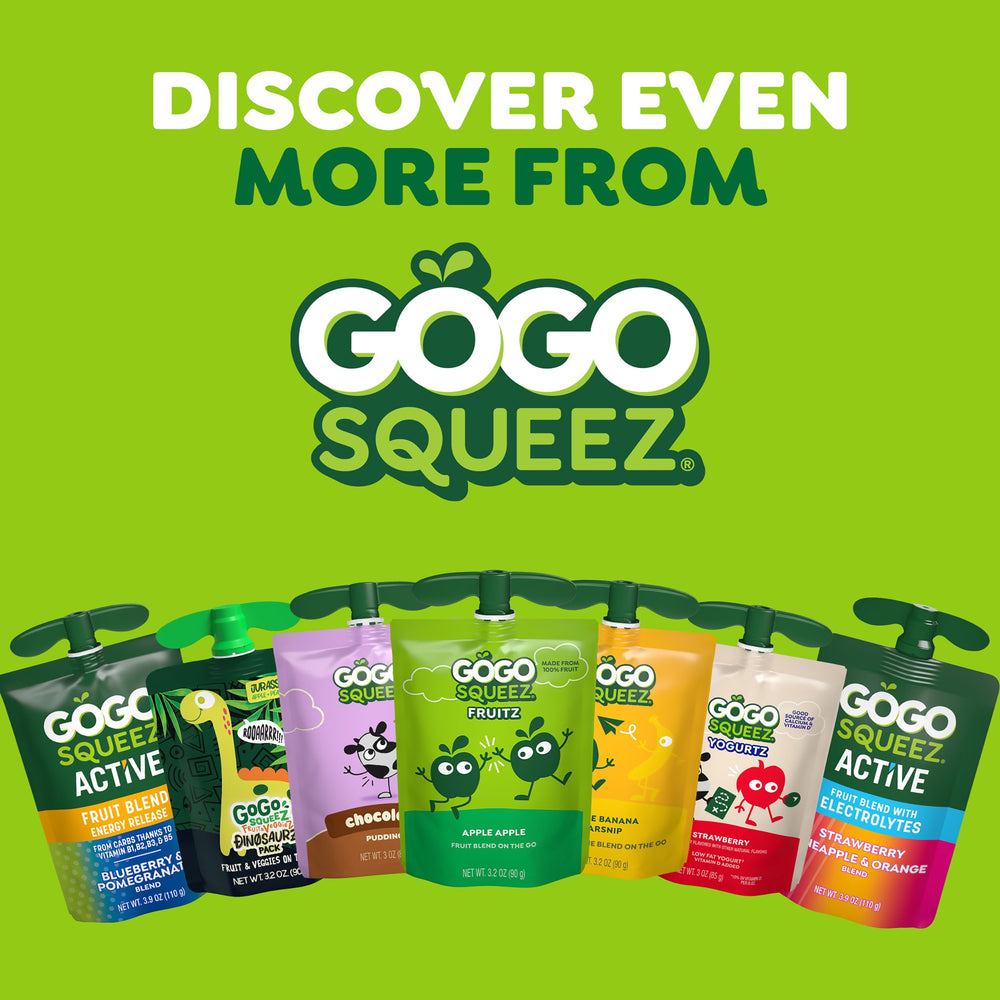 GoGo SqueeZ pouches organized in a travel bag ready for outings