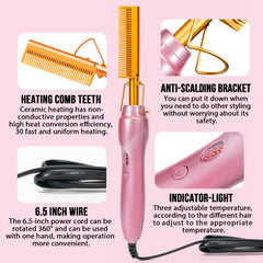 Goiple ceramic tooth close-up highlighting even heat surface for smooth results