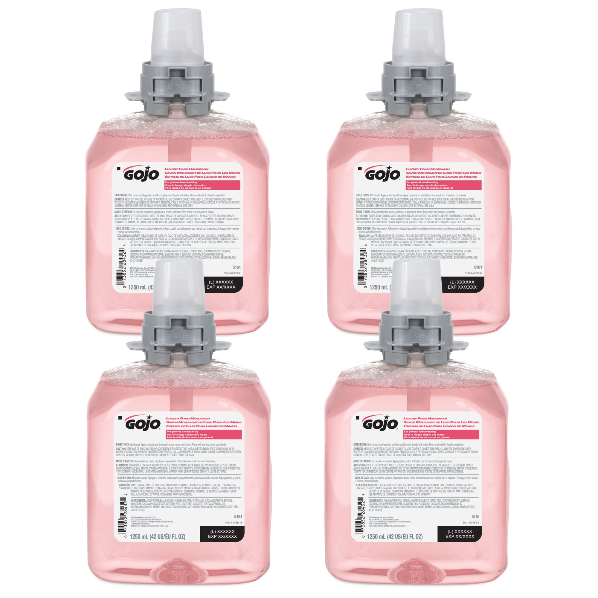 GOJO front packaging shot showing cranberry refill and clear labeling for easy identification and restocking