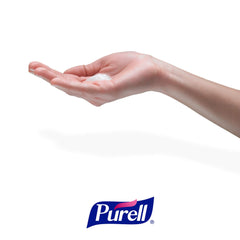GOJO soap lather texture on hands demonstrating gentle cleansing and moisture